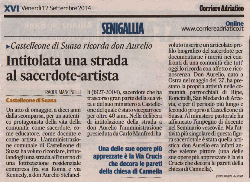 Corriere Adriatico del 12/09/2014